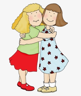 Transparent People Hugging Clipart - Friends Hug Clipart , Free ...