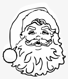 Free Santa Black And White Clip Art With No Background