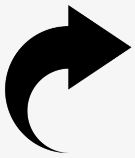 Curved Arrow Clipart - Please Turn Over Icon , Free Transparent Clipart