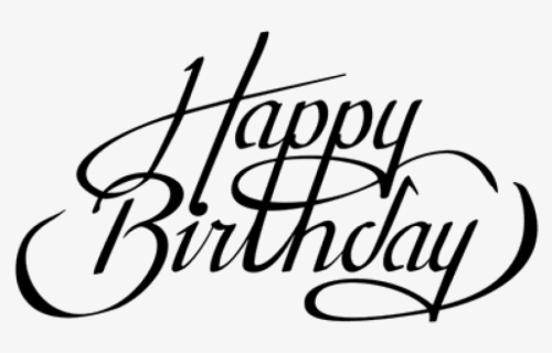Fancy Happy Birthday Font , Free Transparent Clipart - ClipartKey