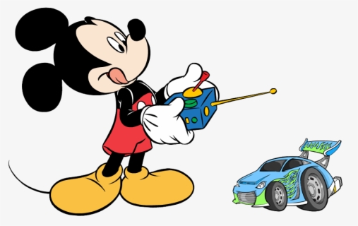 cartoon mickey mouse car