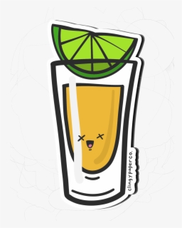 Tequila Shot Coloring Page - Shot Glas Icon , Free Transparent Clipart ...