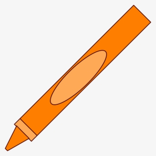 Clip Art Orange Crayon Cartoon  Free Transparent Clipart 