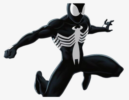 Spiderman Clipart Black Suit - Spider Man Black Cartoon , Free ...