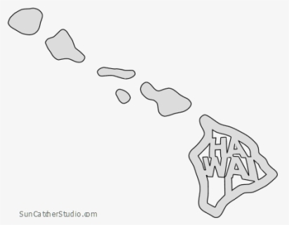 Hawaii Map Outline Full - Outline Oahu Island Map , Free Transparent ...
