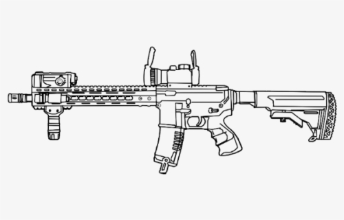 Drawings Of A Airsoft Gun , Free Transparent Clipart - ClipartKey