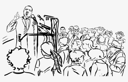 Speaking Clipart Speech Martin Luther King Mlk Speech Clipart Free