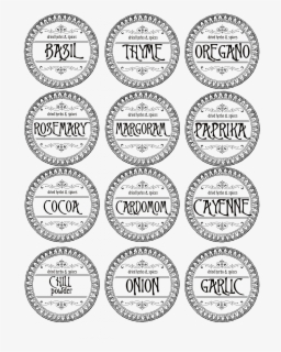 Spice Pot Labels Printable , Free Transparent Clipart - ClipartKey