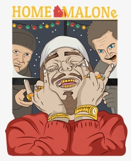 Post Malone Home Alone , Free Transparent Clipart - ClipartKey