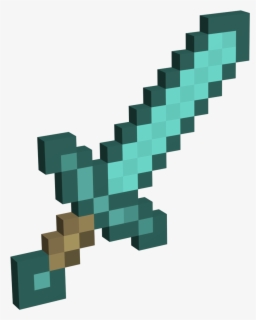 Sword Minecraft - Minecraft Diamond Sword Png , Free Transparent ...