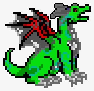 Download Pixel Art Black - Pixel Art Dragon Head , Free Transparent ...