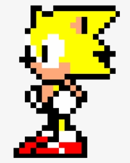 Pixel Art Of Sonic The Hedgehog - Sonic Pixel , Free Transparent ...