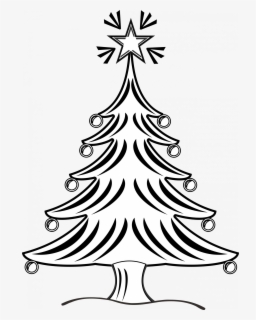 X Mus Treee X Mas Tree Clipart Black And White , Free Transparent Clipart - ClipartKey