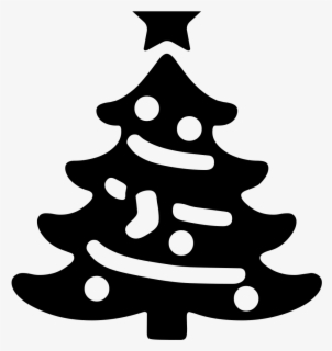 Free Christmas Tree Black And White Clip Art With No Background Clipartkey