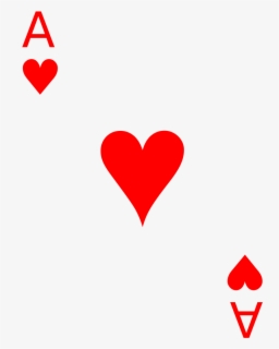 File Cards A Wikimedia - Ace Of Hearts Card Svg , Free Transparent ...