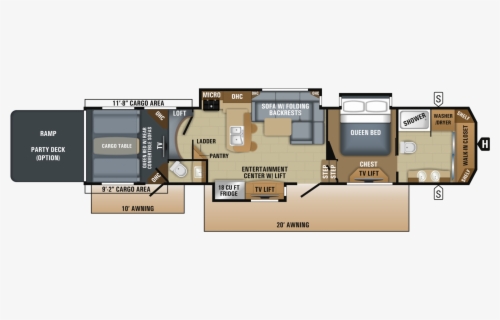 Jayco 5th Wheel Toy Hauler Floor Plans Gurus Floor - 2018 Jayco Seismic ...