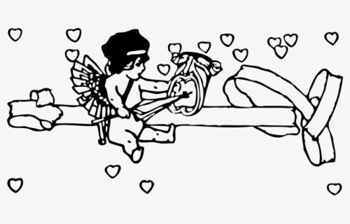 Onlinelabels Clip Art - Cupid Silhouette Png , Free Transparent Clipart ...