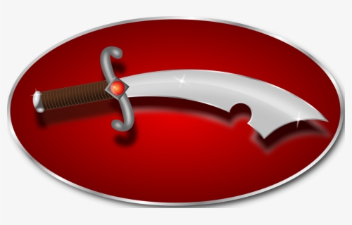 Red,weapon,scimitar - Sword , Free Transparent Clipart - ClipartKey