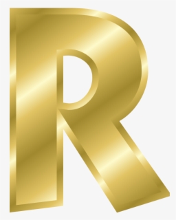 Backwards Lowercase R Gold Effect Letters Alphabet Gold - Letter R In Gold , Free Transparent ...