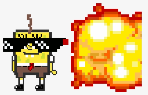 8 Bit Asteroid Png - Sprite Animation Explosion Png , Free Transparent ...