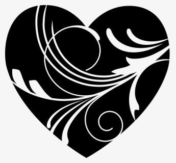 Free White Heart Cliparts Download Free Clip Art Free - Black Valentines Day Heart, Transparent Clipart