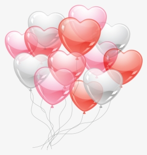 Transparent Cute Heart Png - Valentines Day Balloon Clipart, Transparent Clipart