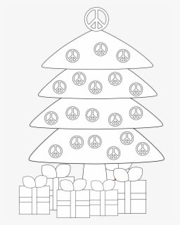Free Christmas Tree Black And White Clip Art With No Background Clipartkey