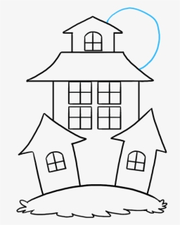 House Clipart Drawing - My House Coloring Page , Free Transparent ...