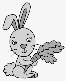 Download Free Rabbit Black And White Clip Art With No Background Clipartkey
