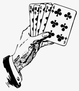 Free Playing Cards Black And White Clip Art with No Background - ClipartKey