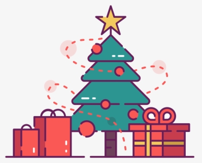 Tree With Presents Print & Cut File - Christmas Tree , Free Transparent ...