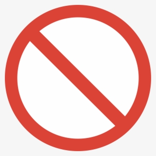 Transparent Prohibited Sign Png - No Smoking Sign Blank , Free ...