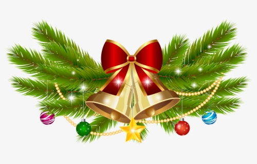 Christmas Bell Decoration Png Clip Art Image - Christmas Bell With ...