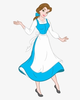 Peasant Belle Disney Belle Blue Dress Png Free Transparent Clipart Clipartkey
