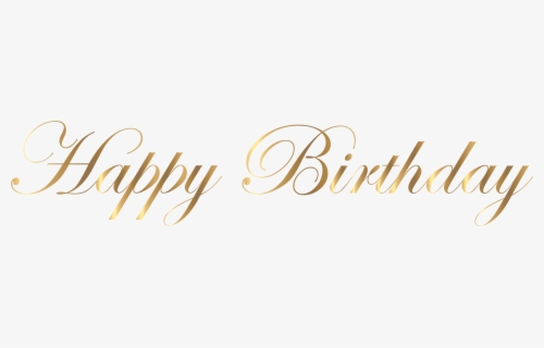 Happy Birthday Gold Png , Free Transparent Clipart - ClipartKey