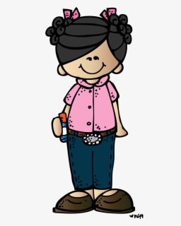 Melonheadz Girl Black And White Clipart , Free Transparent Clipart 