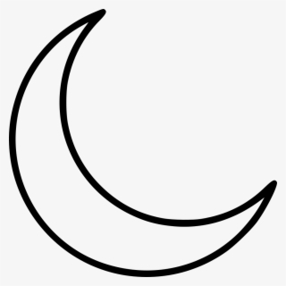 Clip Art Crescent Moon Template - Луна Иконка , Free Transparent ...