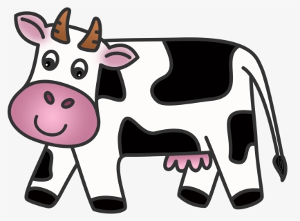 Animated Dairy Cow Clipart - Cartoon , Free Transparent Clipart ...