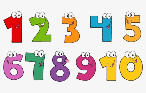 Math Clipart Counting - Numbers Clipart Transparent Background , Free