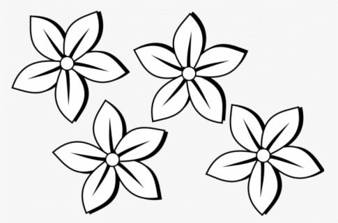 Free Black And White Flowers Clip Art With No Background Clipartkey