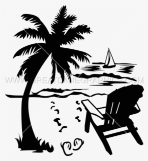 Holiday Silhouette At Getdrawings - Clip Art Beach Black And White ...