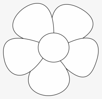 Simple Svg Downloads Flowers - Blank Flower Outline , Free Transparent ...