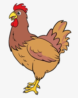 Drawing Clipart Hen, Drawing Hen Transparent Free For - Cartoon Chicken ...