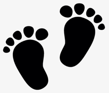 Download Baby Babyfeet Silhouette Baby Footprints Svg Free Free Transparent Clipart Clipartkey