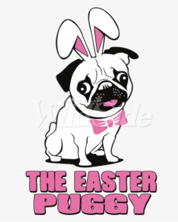 Clip Art Puggy With Bunny Ears Pug Bunny Svg Free Transparent Clipart Clipartkey