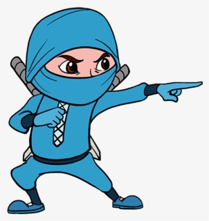 How To Draw Cartoon Ninja - Ninja Easy Simple Drawin , Free Transparent ...