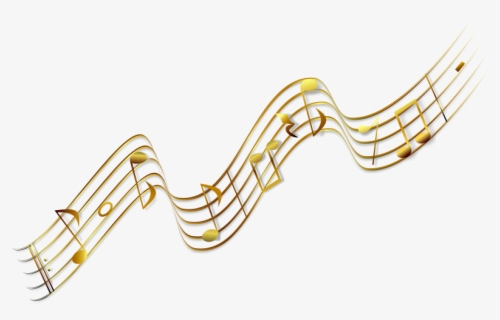 Musical Note Gold - Gold Music Notes Transparent Background , Free ...