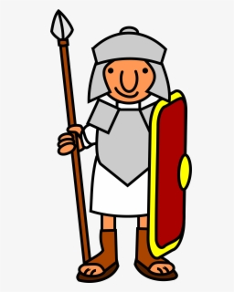 Transparent Warriors Clipart - Cartoon Roman Soldier Png , Free ...