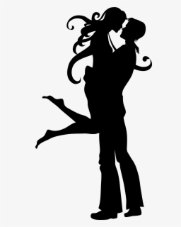 Wedding Love Couple Silhouettes Clip Art - Transparent Background ...