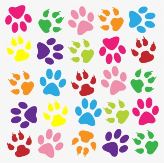 Colouful Clipart Paw Print - Puppy Dog Pals Paws , Free Transparent ...